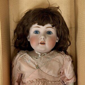 Antique Kestner 32” Bisque Doll early 1900 Beauty  1/2 Cork Stuffed - Germany